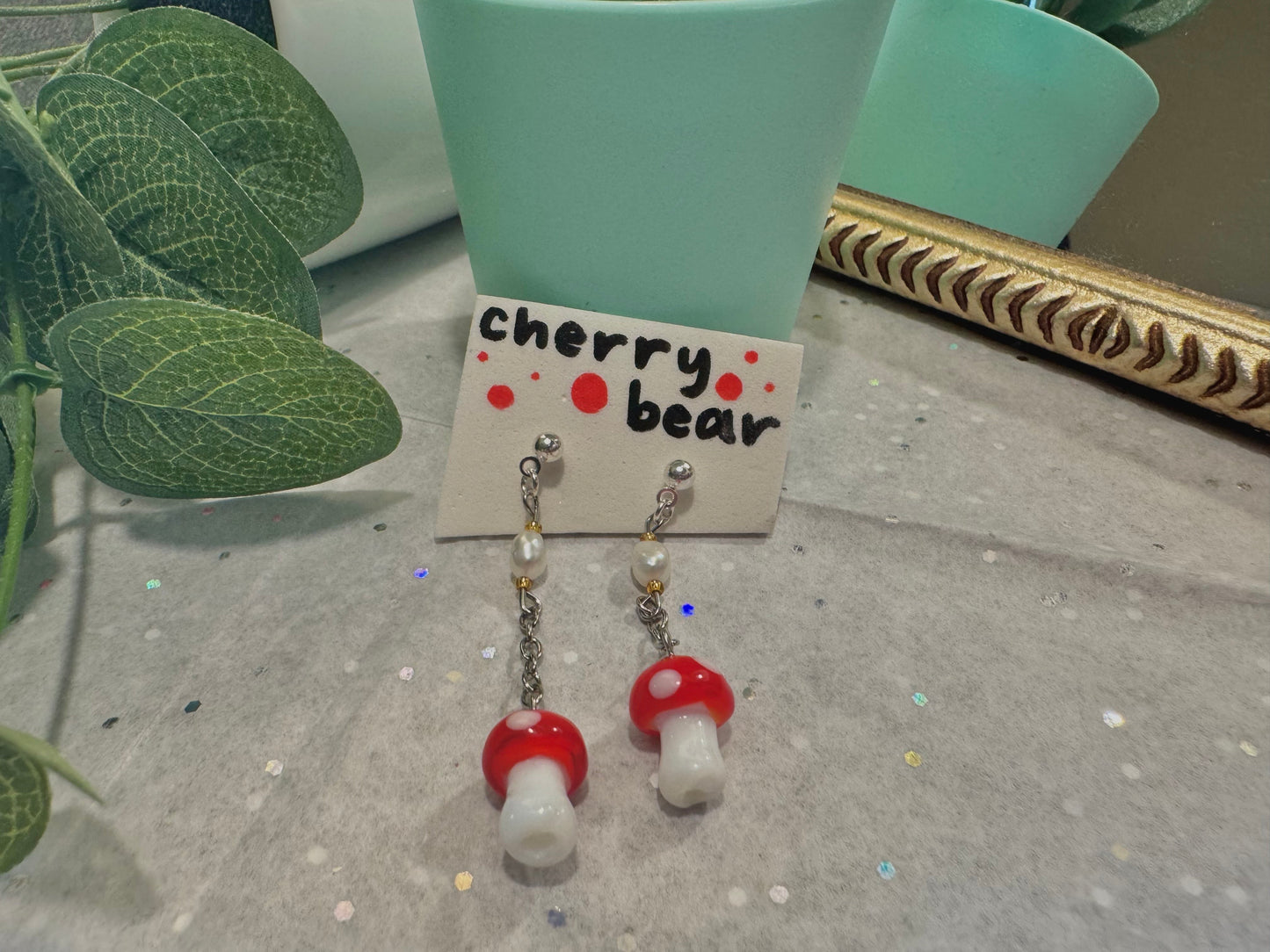 Mushroom Earrings
