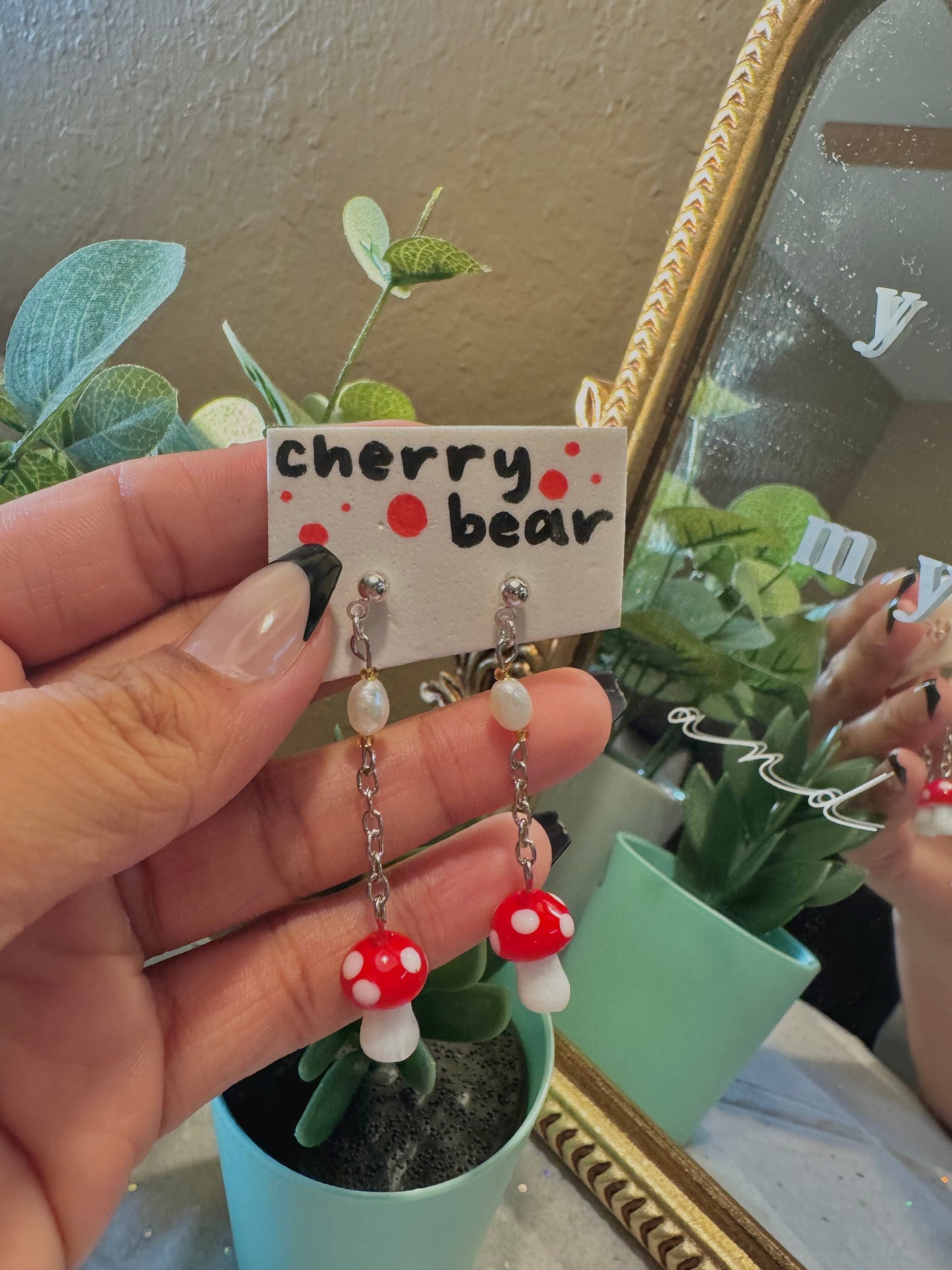 Mushroom Earrings